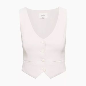 Aritzia | Wilfred Desire Suit Top in White